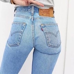 Vintage Levis 501 High Waisted Jeans USA Made